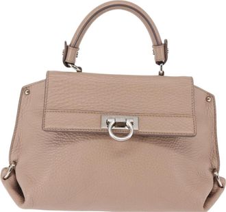 Ferragamo Sofia Satchel Leather Leather Bag (Pre-Owned)