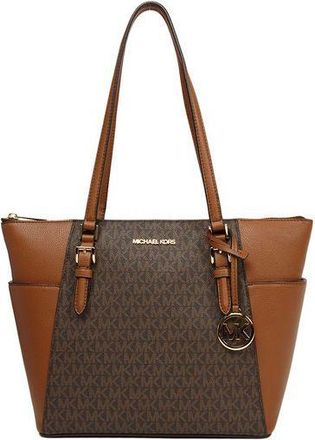 Michael Kors Womens Tote Brown Polyvinyl Chloride Tote-bags