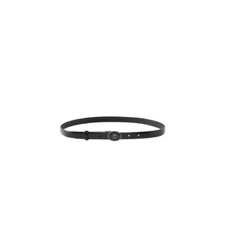 Pinko Round Enamel H2 Belt.low - female - PINKO - Belts - Black - S - Accessories