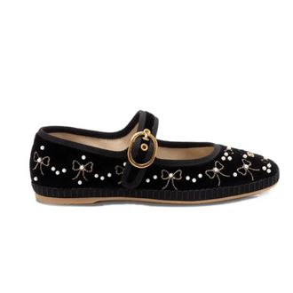 Valentino Schoenen, Dames, Zwart, 39 1/2 EU, VLogo Signature Ballerina Flats