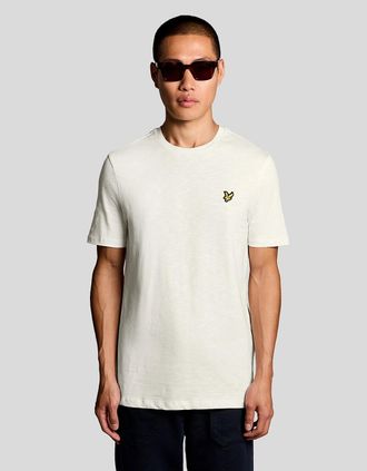 Lyle & Scott Lyle And Scott Mens Fine Cotton Slub T-Shirt - White - Size: 38