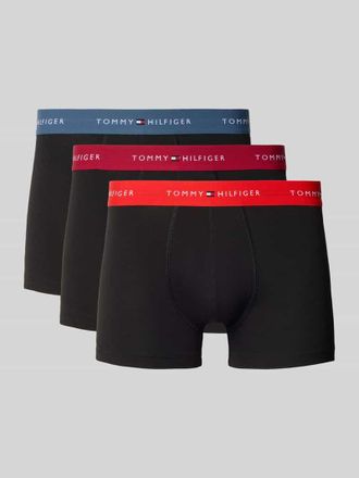 Tommy Hilfiger Trunks aus Baumwoll-Mix im 3er-Pack in Rot, Gr&ouml;&szlig;e XXL