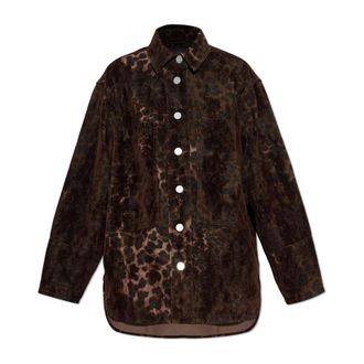 AllSaints Dames, Blouses & Shirts, Bruin, Maat: M Katoen