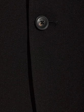 Emporio Armani Single-Breasted Notched Lapel Blazer - Black