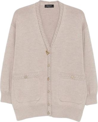 Fabiana Filippi Dames, Truien, Beige, Maat: 2XS Wol