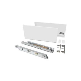 Emuca Emuca Caj&oacute;n Exterior Vertex 60kg De Altura 178mm, Profundidad 500mm, Acero, Pintado Blanco