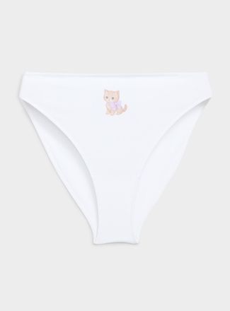 Miiyu Womens Ultra-comfortable high-cut bikini panty Organic cotton
