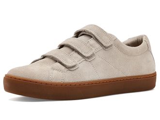 L.L.Bean Eco Bay Leather Triple Velcro Sneakers Womens Shoes Shore/Gum : 9.5 B - Medium, Suede