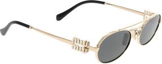Miu Miu Accessoires, unisex, Geel, ONE Size, Zonnebrillen