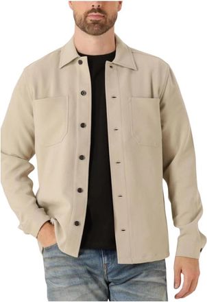 Matinique Taupe Overshirt Mapelton N - Heren - Zomerjassen - Beige - M - Jassen