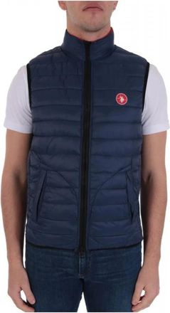 U.S.Polo Association Mouwloze Omkeerbare Jas Cody - Heren - Bodywarmers - Blauw - M - Jassen