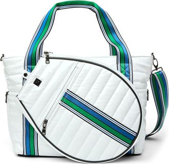 Think Royln Love All Tennis Bag in White Patent at Nordstrom
