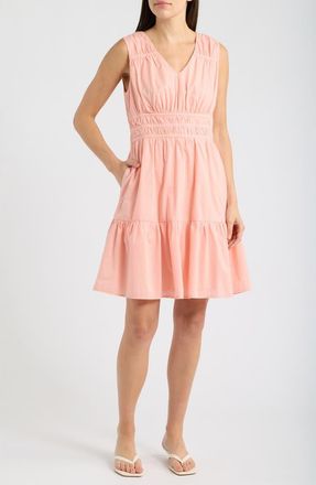 Tommy Bahama Voyage Cotton Voile Dress in Peach Blossom at Nordstrom, Size X-Small