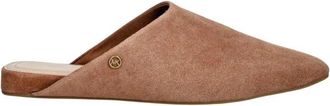 Michael Kors Cady Suede Mule - Dames - Slip ons - Bruin - 37 EU - Su&egrave;de - Schoenen