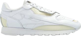 Maison Margiela Leren en Stoffen Sneakers - Dames - Sneakers - Wit - 36 1/2 EU - Leer - Schoenen