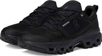 On Cloudrock Low Waterproof Womens Running Shoes Black/Black : 8.5 M, Synthetic