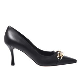 Baldinini Pumps, female, Black, 9 UK, Black leather court shoes