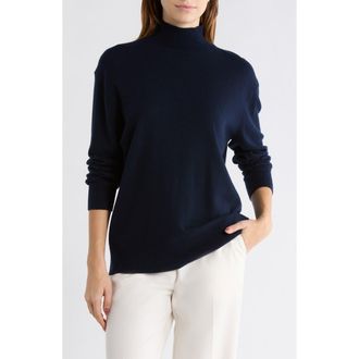Vince Weekend Wool & Cashmere Turtleneck Sweater in Coastal at Nordstrom Rack, Size Small