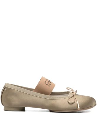 Maison Margiela Anatomic ribbon-detail ballet flat - Neutrals