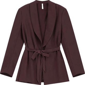 Imperial Blazer met sjaalkraag - Dames - Blazers - Paars - M - Polyester - Jassen