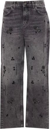 Liu Jo Dames, Jeans, Zwart, Maat: W27 Katoen