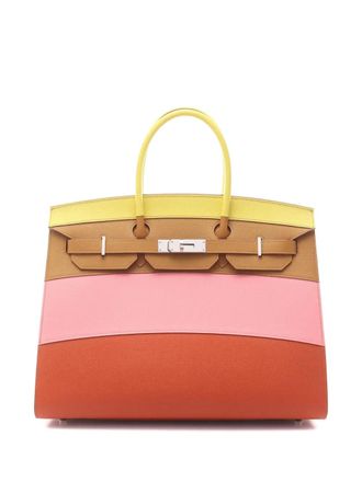 Herm&egrave;s 2021 Epsom Birkin Sellier 35 handbag - Multicolour
