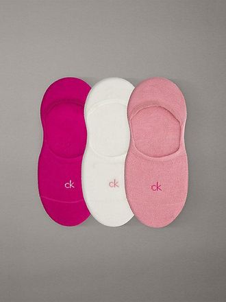 Calvin Klein 3 Pack Soft Cotton Invisible Socks