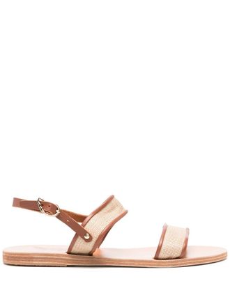 Ancient Greek Sandals Clio sandalen met hart - Beige