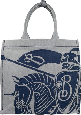 Burberry Burberry Navy EKD Canvas Tote Bag With Coin Womens Pouch