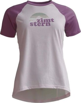 Zimtstern Sunsetz Tee T-Shirt f&uuml;r Damen | lila/grau