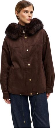 Cesare Gaspari Cappotto Invernale Classico in Lana - - Jackets - Donna - Marrone - L