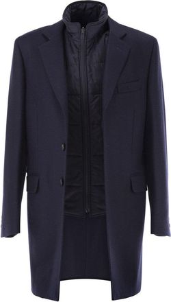 Fay Double Coat With Removable Inner Waistcoat