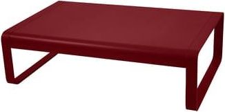 Fermob Coffee table Bellevie - Red - Lacquered aluminium - Designer Pagnon & Pelhaître