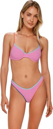 Swim Systems Dani Scoop Bikini Swim Bottoms in Cotton Candy Scrunch at Nordstrom, Size X-Large