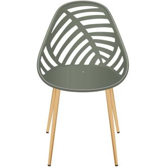 OEM Silla Alameda De Olivo, Pl&aacute;stico Y Acero, Estilo Boho