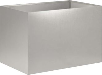 vidaXL Macetero De Jard&iacute;n Plateado 50 X 40 X 40 Cm Acero Inoxidable Vidaxl