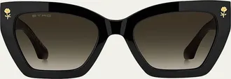 Etro Rectangle Acetate Sunglasses