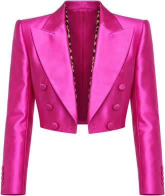 Dolce & Gabbana Blazer in seta - - Jackets - Donna - Rosa - M