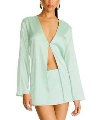 SER.O.YA SEROYA Odelia Silk-Blend Blouse