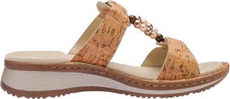 Ara Hawaii Sandal - Dames - Sleehakken - Bruin - 41 EU - Leer - Schoenen