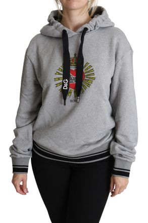 Dolce & Gabbana Fleece Hoodie Heilig Hart Model