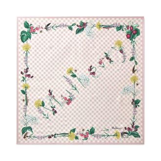 Mulberry Large Square Scarf - Riverside Floral in Blossom Pink at Nordstrom