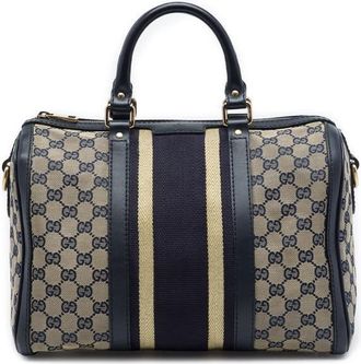 Gucci Pre-owned Gucci Medium GG Canvas Web Joy Boston Bag Ladies 6UC90JYL7X8CX7VJ