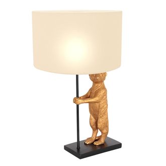 Steinhauer Anne Lighting - L&aacute;mpara De Mesa - Animaux - Negro - Lino Metal