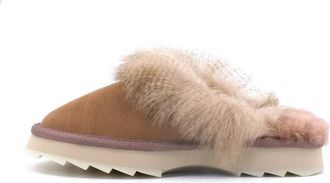 Emu Jolie Sharky Crimp Slipper - Dames - Pantoffels - Bruin - 37 EU - Leer - Schoenen