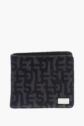 Diesel Cotton Wallet with All-Over Logo size One Size