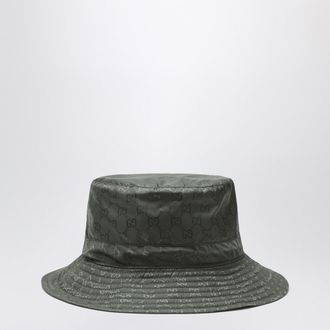 Gucci Reversible dark green nylon GG hat