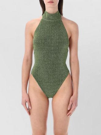 Os&eacute;ree lumiere pearl one piece high neck swimsuit