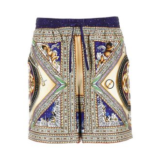 Casablanca Plafond Orne De Musique silk shorts Man S