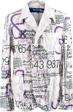 Comme Des Gar&ccedil;ons Homme Plus Printed Long Sleeve Shirt Size L